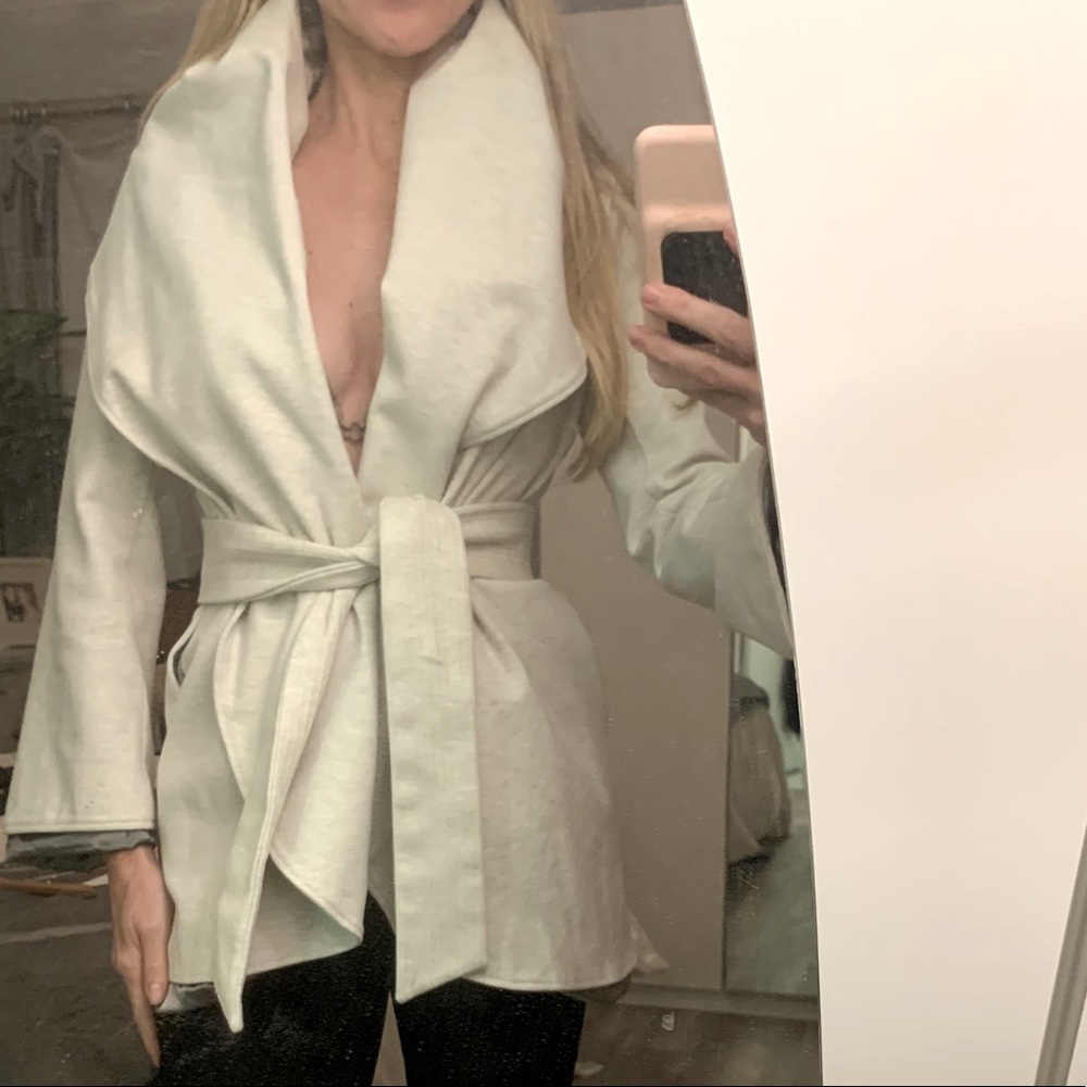 Soft, cozy, heather grey jacket